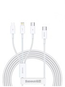 Кабель Baseus Fast Charging Cable 3 в 1 P10377706213-00 CB000166 белый 6932172685133