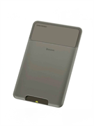 Силиконовый чехол картхолдер для банковских карт, пропусков Baseus Back Stick Silicone Card Bag ACKD-A0G темно-серый 6953156296275