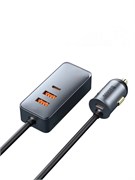 Автомобильное зарядное устройство 120W 2 USB+2 Type-C Baseus Share Together Gray CCBT-A0G Черный 6953156206670
