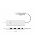 Разветвитель хаб Xiaomi 4 в 1 USB 3.0 XMSTFXQ01YM BHR9450CN 6941812714041