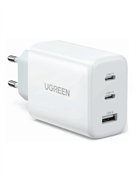 Сетевое зарядное устройство UGREEN CD275 (90496) USB-A+2хUSB-C 65W Fast Charger EU белый 6957303894963