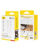 Кабель Baseus Crystal Fast Charging Type-C - Type-C 100W 2 м P10383100211-01 CB000132 Белый 6932172683290