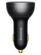 Автомобильное зарядное устройство в прикуриватель Baseus Dual Fast Charger Car 140W USB+USB-C CCZX-140 CGZX070001 с проводом черный 6932172622374