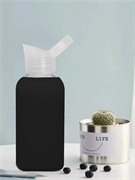Бутылка для воды из боросиликатного стекла Jordan Judy Water Glass Bottle P001 черный 4678598750315