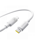 Кабель Baseus Foamed Silicone Type-C - Lightning Fast Charging Data Cable 20W 2.4A (E0426A01) 1метр, белый 6932172693954