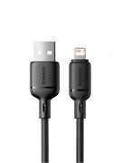 Кабель Baseus Silky USB - Lightning 2.4A 2м P10377702113-01 CB000115 Черный 6932172668792