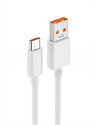 Кабель для быстрой зарядки Xiaomi 6A USB-A - USB-C data cabel 1м BHR6032GL белый 6934177784262