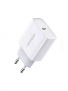 Сетевое зарядное устройство UGREEN CD137 (50698) 20W USB-C PD Fast Charger с кабелем USB-C - Lightning EU белый 6957303856985