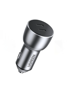 Автомобильное зарядное устройство UGREEN CD213 (70594) USB-C PD+USB-C PD 60W Fast Car Charger серый 6957303875948