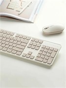 Беспроводная клавиатура Xiaomi Wireless keyboard and Mouse Set 2 WXJS02YM BHR8409CN Русско-Английская раскладка кремовый 6941812778524
