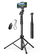 Монопод трипод для селфи UGREEN LP680 (15609) Tripod Stand 1.7m Bluetooth черный 6941876216093