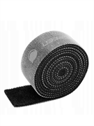 Лента - липучка для стяжки кабелей, кабельный органайзер UGREEN LP124 (40354) 20mm, 2 метра, черный 6957303843541