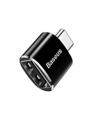 Переходник адаптер OTG Baseus USB - Type-C (CATOTG-01) черный 6953156263512