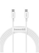 Кабель Baseus Superior Series Fast Charging Data Cable Type-C - Type-C 100W 1м CATYS-B02 белый 6953156208452