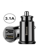 Автомобильное зарядное устройство Baseus Grain Car Charger черный (CCALL-ML01) 6953156276512