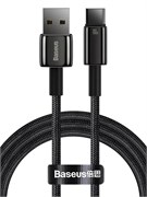 Кабель Baseus Tungsten Gold Fast Charging Data Cable Type-C - USB 100W 2м CAWJ000101 CB000026 черный 6932172618094