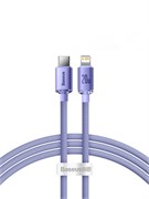 Кабель Baseus Crystal Shine Series Fast Charging USB Type-C - Lightning 20W 2м CAJY000305 Фиолетовый 6932172602796