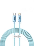 Кабель Baseus Crystal Shine Series Fast Charging USB Type-C - Lightning 20W 2м CAJY001403 Голубой 6932172614485