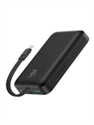 Внешний аккумулятор MagSafe Baseus EnerFill FM11 Magnetic Wireless Power Bank 10000mAh 30W E00289 (E0028900) со встроенным кабелем Type-C черный 6953156210189
