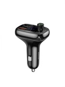Автомобильное зарядное устройство трансмиттер Baseus T Shaped S-13 CCMT000101 Черный 6932172626983