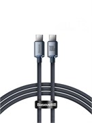 Кабель Baseus Crystal Shine Series Fast Charging, Type-C - Type-C, 5A, 100W, 2 м (CAJY000701) 6932172602895