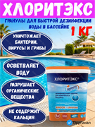Хлоритэкс быстрорастворимые хлорные гранулы для дезинфекции воды бассейна 1кг Маркопул Кемиклс 4620751280023