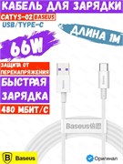 Кабель Baseus Superior Series Fast Charging Data Cable USB to Type-C 66W 1м CATYS-02 6953156205505