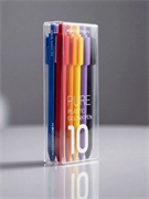 Ручки гелевые цветные автоматические для школы набор 10 цветов Xiaomi KACO Pure Plastic Gel Ink Pen K1015 6958961214049