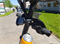 Велосипедный цепной замок в тканевой оплетке LiRider черный - фото 12267