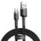 Кабель Baseus Cafule USB - Type-C 3А 1м черный/серый (CATKLF-BG1) - фото 12633