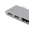 USB-концентратор Baseus Thunderbolt C+ Dual Type-C to USB3.0 HDMI Type-C Female HUB Converter серый (CAHUB-B0G) 6953156276420 - фото 14709 USB-концентратор Baseus Thunderbolt C+ Dual Type-C to USB3.0 HDMI Type-C Female HUB Converter серый (CAHUB-B0G) 6953156276420 - фото 14709