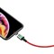 Кабель магнитный Baseus Zinc Magnetic Cable USB - Lightning 2.4A 1м красный (CALXC-A09) 6953156294745