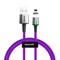 Кабель магнитный Baseus Zinc Magnetic Cable USB - Lightning 2.4A 1м фиолетовый (CALXC-A05) - фото 15280