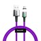 Кабель магнитный Baseus Zinc Magnetic Cable USB - Type-C 3A 1м фиолетовый (CATXC-A05) - фото 15315