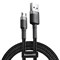 Кабель Baseus Cafule USB - Micro USB 2A 3м черный/серый (CAMKLF-HG1) - фото 15636