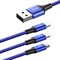 Кабель Baseus Rapid Series 3-in-1 micro USB+Dual Lightning 3A 1,2м синий (CAMLL-SU13) 6953156256422 Кабель Baseus Rapid Series 3-in-1 micro USB+Dual Lightning 3A 1,2м синий (CAMLL-SU13) 6953156256422