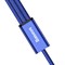 Кабель Baseus Rapid Series 3-in-1 micro USB+Dual Lightning 3A 1,2м синий (CAMLL-SU13) 6953156256422 Кабель Baseus Rapid Series 3-in-1 micro USB+Dual Lightning 3A 1,2м синий (CAMLL-SU13) 6953156256422