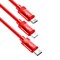 Кабель Baseus Data Faction 3-in-1 USB - microUSB+USB Type-C+Lightning 3,5A 1,2м красный (CAMLT-PY09) 6953156277618 - фото 16067 Кабель Baseus Data Faction 3-in-1 USB - microUSB+USB Type-C+Lightning 3,5A 1,2м красный (CAMLT-PY09) 6953156277618 - фото 16067