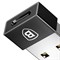 Переходник Baseus Exquisite USB Male to Type-C Female Adapter Converter (CATJQ-A01) черный 6953156270329