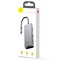 USB-концентратор Baseus Square Desk Type-C Multi-functional HUB (CATXF-A0G) 6953156292055