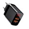 Зарядное устройство Baseus Mirror Lake Dual QC Digital Display Quick Charger 2xUSB EU черный (CCJMHA-A01) 6953156210158