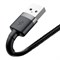 Кабель Baseus Cafule USB - Lightning 0,5м черный/серый (CALKLF-AG1) 6953156274938