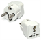 Переходник с китайской вилки на евро с заземлением Universal Adapter 10А/250V, белый 6971090568142