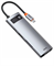 Хаб Baseus Metal Gleam Series 8-in-1 Multifunctional Type-C HUB Docking Station CAHUB-CV0G серый 6953156204652