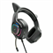 Проводные игровые наушники с кошачьими ушками и rgb подсветкой Hoco w107 Cute Cat черный 6931474791252 Проводные игровые наушники с кошачьими ушками и rgb подсветкой Hoco w107 Cute Cat черный 6931474791252
