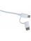 Кабель с переходником Xiaomi USB - Micro USB Type-C SJV4083TY 30 см белый 6970244524928