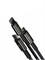 Кабель Baseus Tungsten 3 в 1 CAMLTWJ-01 3.5 А 1.5 метра черный 6953156204973