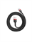 Кабель Baseus Cafule USB - Type-C 3А 2м черный/красный (CATKLF-C91) 6953156278240