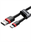 Кабель Baseus Cafule USB - Type-C 3А 2м черный/красный (CATKLF-C91) 6953156278240