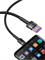 Кабель Baseus Cafule HW Quick Charging Data cable USB - Type-C 5A 40W CATKLF-PG1 1 метр черный/серый 6953156293564